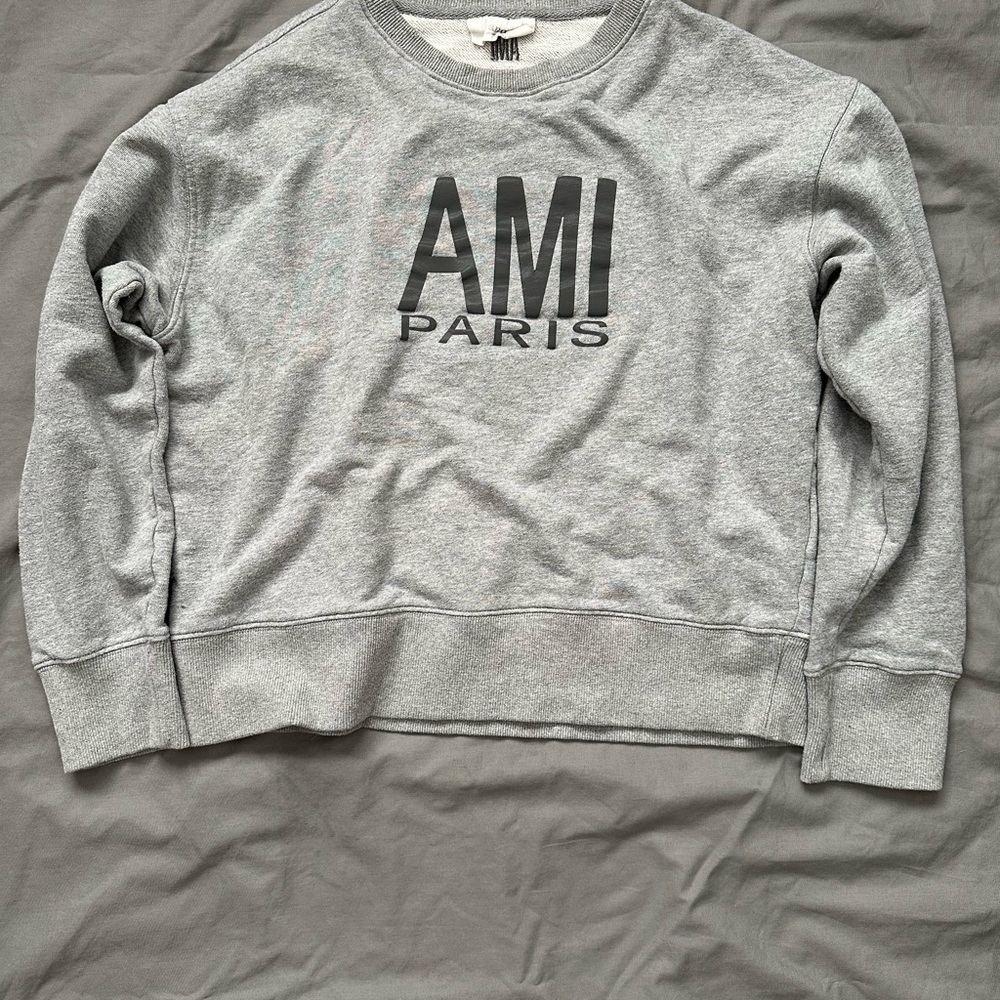 Ami Paris Gray Sweater